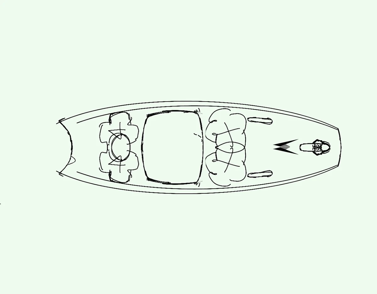 Original board layout sketch
